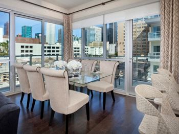 Separate dining area